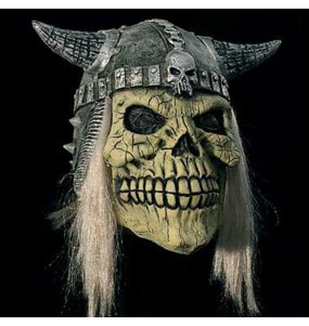 Máscara caveira viking para completar o seu fato Halloween e Carnaval