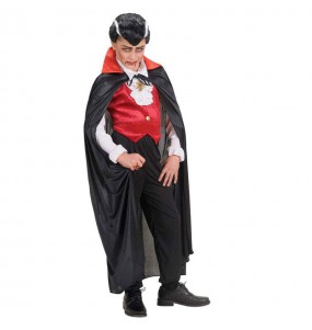 Disfarce Halloween Capa vampiro com gola para crianças para meninos para uma festa do terror
