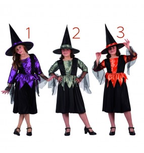 Disfarce Halloween Bruxa magica meninas para uma festa Halloween