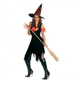 Fato de Bruxa halloween mulher para a noite de Halloween 