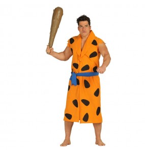 Disfarce Fred Flintstone laranja adulto divertidíssimo para qualquer ocasião