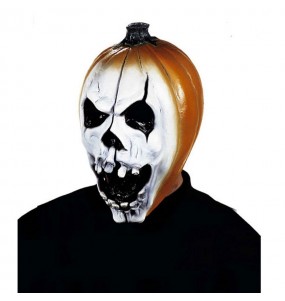 Máscara abóbora para completar o seu fato Halloween e Carnaval