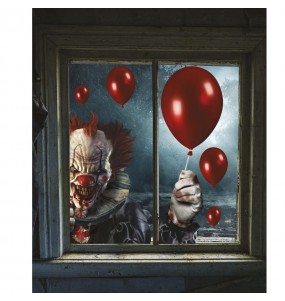 Autocolante de janela IT Clown para Halloween