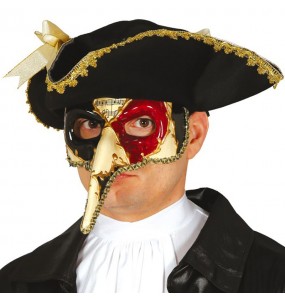 Máscara de música veneziana para completar o seu disfarce
