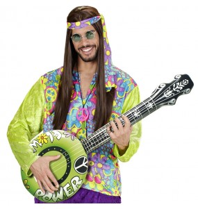Banjo Verde Insuflável para completar o seu disfarce