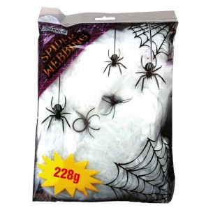 Saco de teias de aranha 228 gramas para Halloween