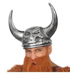 Capacete viking com chifres de caveira para completar o seu disfarce