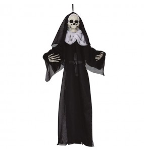 Pingente de esqueleto de freira para Halloween