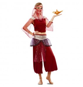 Disfarce de Bailarina árabe de Aladino para mulher