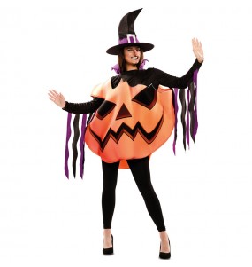 Fato de Bruxa Abóbora mulher para a noite de Halloween 