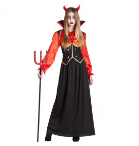 Fato de Diaba Inferno mulher para a noite de Halloween