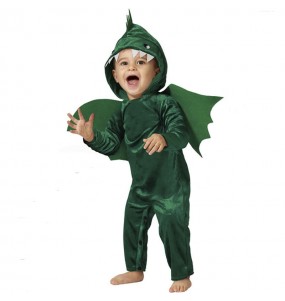 Disfarce de Dragão verde para bebé