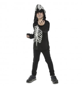 Disfarce Halloween Esqueleto terror para meninos para uma festa do terror