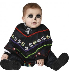 Disfarce de Esqueleto Mexicano para bebé