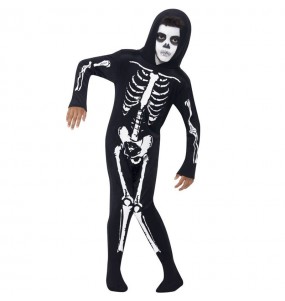 Disfarce Halloween Esqueleto articulado para meninos para uma festa do terror