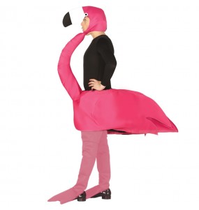 Disfarce Flamingo cor-de-rosa adulto divertidíssimo para qualquer ocasião