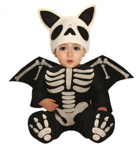 Fato de Esqueleto de morcego para bebé
