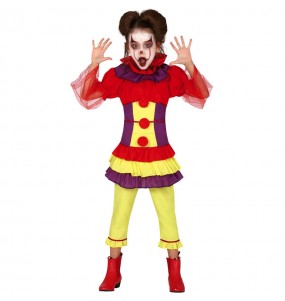 Disfarce Halloween Palhaça assassina Pennywise meninas para uma festa Halloween