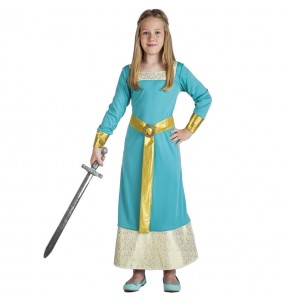 Fato de Princesa medieval elegante para menina