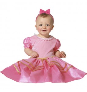 Disfarce de Princesa cor-de-rosa para bebé