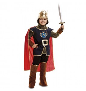 Fato de Rei medieval com capa para menino