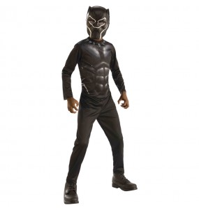 Disfarce de Super-herói Black Panther clássico para menino