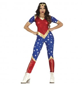 Disfarce de Superheroína Wonder Woman para mulher