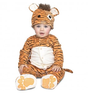 Disfarce Tigre com chupeta bebé para deixar voar a sua imaginação