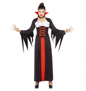 Fato de Vampiresa sangrenta mulher para a noite de Halloween