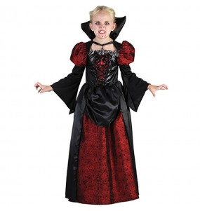 Disfarce Halloween Condessa Vampira meninas para uma festa Halloween 