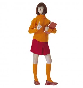 Disfarce de Velma Dinkley de Scooby-Doo para mulher