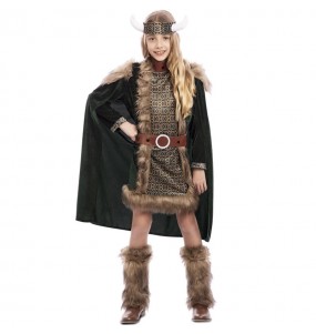 Disfarce de Viking Deluxe para menina