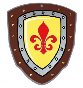 Escudo medieval de borracha eva para crianças para festas de fantasia