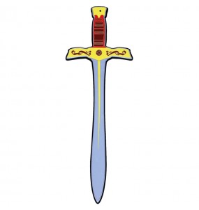 Espada do rei medieval de borracha eva para crianças para festas de fantasia