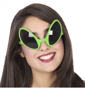 Óculos Alienígenas verdes para completar o seu disfarce