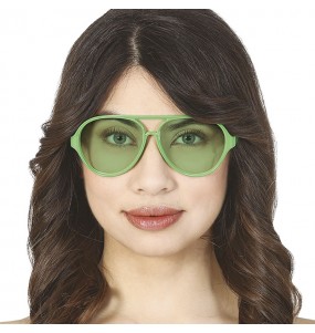 Óculos de aviador verdes para completar o seu disfarce