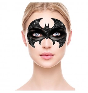 Glitter facial morcego para completar o seu disfarce assutador