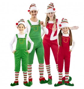 Disfarces de Elfos do Pai Natal para grupos e famílias