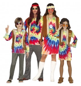 Disfarces de Hippies Boho para grupos e famílias