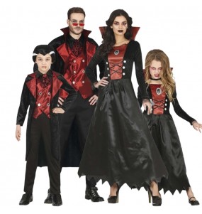 Disfarces de Vampiros das trevas para grupos e famílias