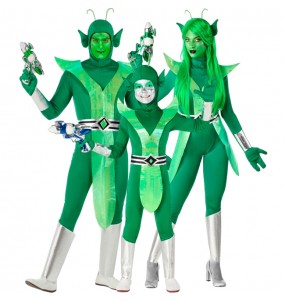Fantasias Alienígenas verdes para grupos e famílias