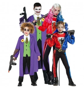 Disfarces de Joker e Harley Quinn do Esquadrão Suicida para grupos e famílias