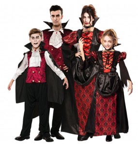 Disfarces de Vampiros elegantes para grupos e famílias
