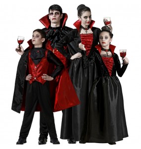 Disfarces de Vampiros Tenebrosos para grupos e famílias