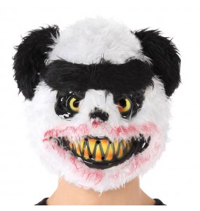 Máscara de urso ensanguentada para completar o seu disfarce assutador