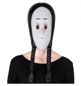 Máscara de Wednesday Addams