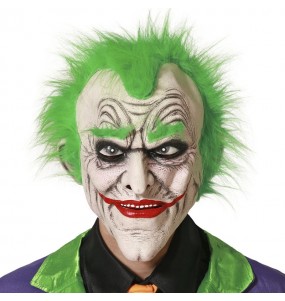 Máscara de palhaço Joker para completar o seu disfarce assutador
