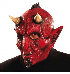 Máscara Lúcifer Demônio para completar o seu fato Halloween e Carnaval