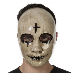 Máscara The Purge assustadora para completar o seu fato Halloween e Carnaval