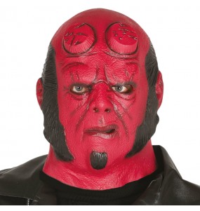 Máscara Hellboy em látex para completar o seu fato Halloween e Carnaval